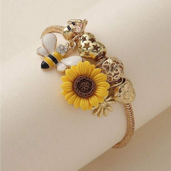 Sunflower Bracelet #1795 - Picture 3 of 5
